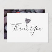 Merci de découverte du coeur de galets (Devant / Derrière)