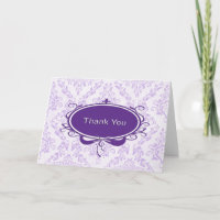Merci de design pourpre Damask