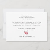 Merci de deuil de papillon coloré (Dos)