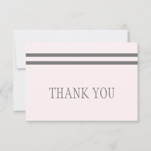 Merci de deuil rose pâle et gris (Devant)