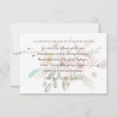 Merci de deuil rose pâle et gris (Dos)