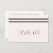 Merci de deuil rose pâle et gris (Devant / Derrière)