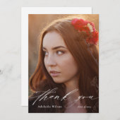 Merci de diplôme avec photo et couverture blanche (Devant / Derrière)