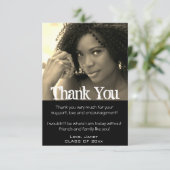 Merci de diplôme Carte photo de troisième cycle (Debout devant)