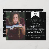 Merci de diplôme Carte photo Flèche Arrière - plan (Devant / Derrière)