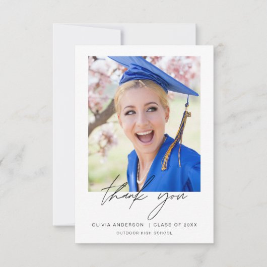 Merci de diplôme Classe de photo (Devant)