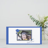 Merci de diplôme en bleu (Debout devant)