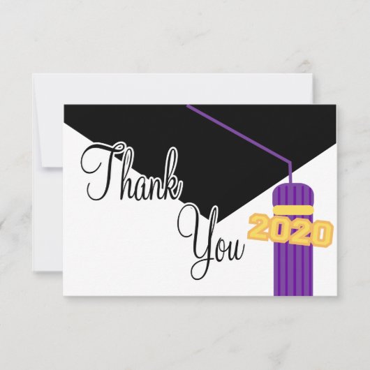 Merci De Diplôme Et De Tassel De 2020 (Violet) (Devant)