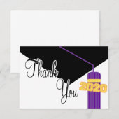 Merci De Diplôme Et De Tassel De 2020 (Violet) (Devant / Derrière)