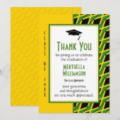 MERCI DE DIPLÔME JAMAÏQUE Personnalisée (Devant / Derrière)