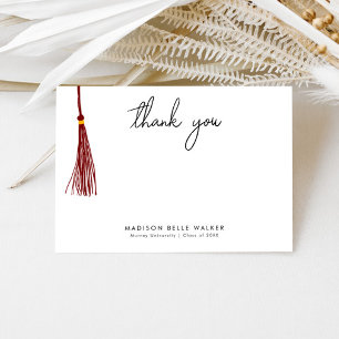 Merci de diplôme Maroon Tassel