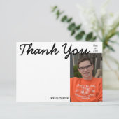 Merci de diplôme photo carte plat (Debout devant)