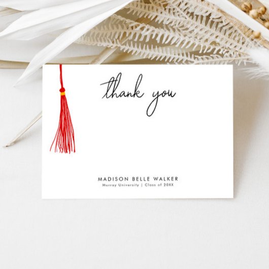 Merci de diplôme Red Tassel