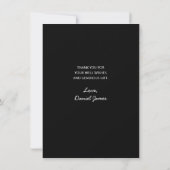 Merci de diplôme Simple Photo Noir (Dos)