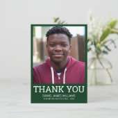 Merci de diplôme Simple Photo Vert (Debout devant)