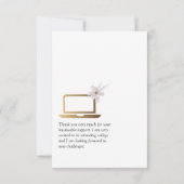 Merci de diplôme virtuel (Dos)