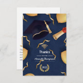 Merci de diplôme virtuel (Devant / Derrière)