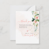 Merci de douche Faire-part de naissance H2 Blush R (Dos)