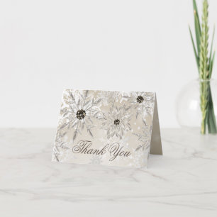 Merci de douche nuptiale Gold Snow en argent