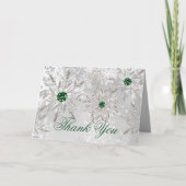 Merci de douche nuptiale Silver Emerald (Devant)
