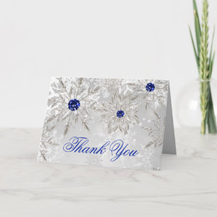 Merci de douche nuptiale Silver Royal Blue
