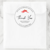 Merci de Étiquette de sauce chaud maison simple (Sac)