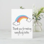 Merci de faire mieux Rainbow Card (Debout devant)