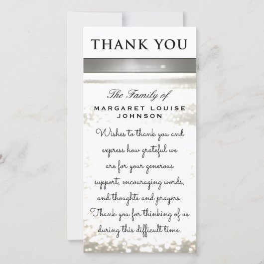 Merci de famille - Parties scintillant d'eau (Devant)