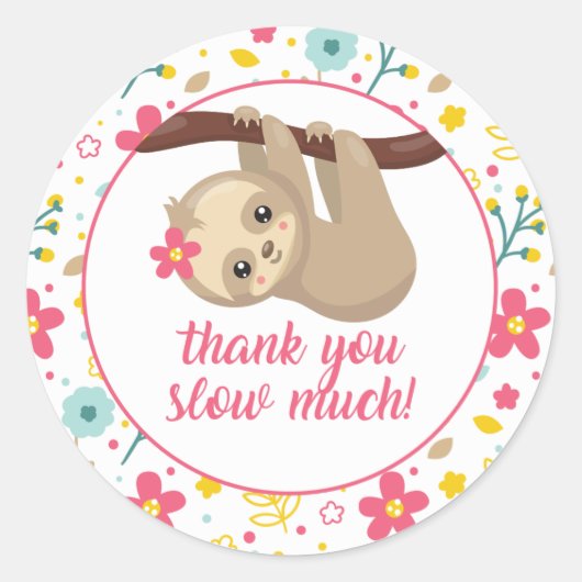 Merci de fentes mignonnes Favoriser Stickers Fleur (Devant)