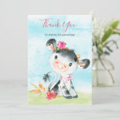 Merci de ferme de vaches de fille aquarelle (Debout devant)