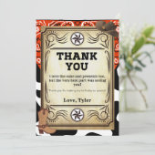 Merci de fête d'anniversaire de Bandana Cowboy (Debout devant)