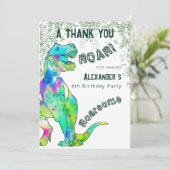 Merci de fête d'anniversaire de Dinosaur (Debout devant)