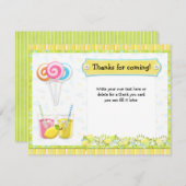 Merci de fête d'anniversaire de Lollypops et de (Devant / Derrière)