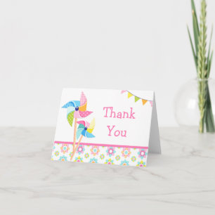 Merci de fête d'anniversaire de Pinwheel