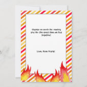 Merci de fête d'anniversaire du moteur d'incendie  (Dos)