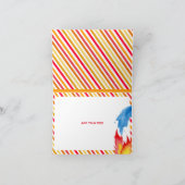 Merci de fête d'anniversaire du moteur d'incendie  (Intérieur)