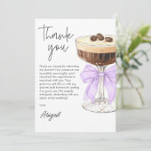 Merci de Fête des mariées Bow Espresso Martini (Debout devant)