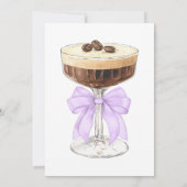Merci de Fête des mariées Bow Espresso Martini (Dos)