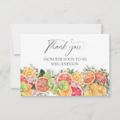 Merci de Fête des mariées Citrus (Devant)