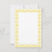 Merci de Fête des mariées de citron à fleurs (Dos)