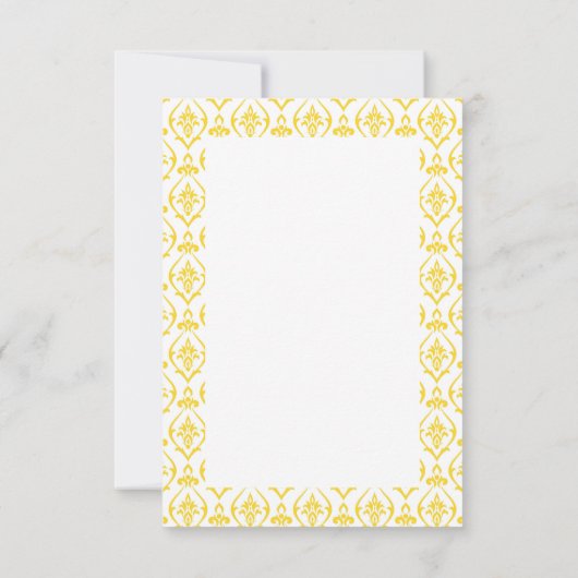 Merci de Fête des mariées de citron à fleurs (Dos)