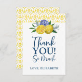 Merci de Fête des mariées de citron à fleurs (Devant / Derrière)
