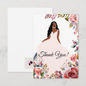 Merci de Fête des mariées des épouses afro-américa (Devant / Derrière)