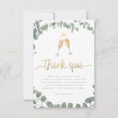 Merci de Fête des mariées écologique Eucalyptus (Devant)