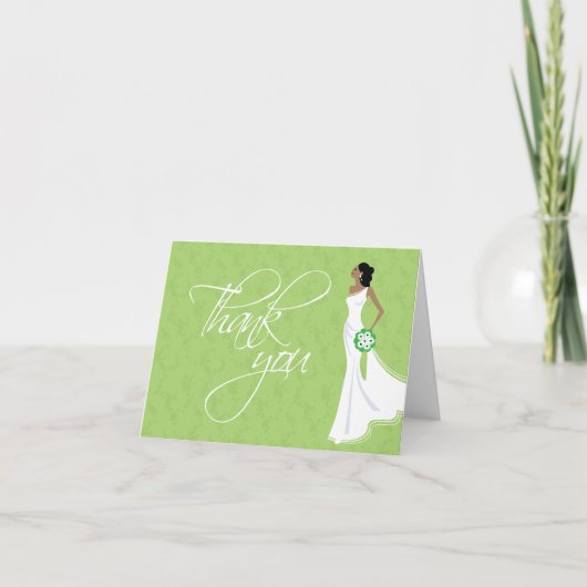 Merci de Fête des mariées Elegance moderne (Devant)