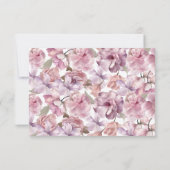 Merci de Fête des mariées floral (Dos)