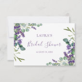 Merci de Fête des mariées Lavande Eucalyptus (Dos)