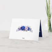 Merci de Fête des mariées violet Royal Blue Lilac (Dos)