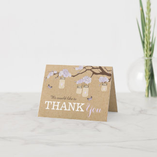 Merci de fleur de dahlia de lavande de papier