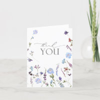 Merci de Fleur sauvage couleur bleu-duvet